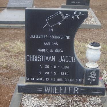 WHEELER Christiaan Jacob 1934-1984