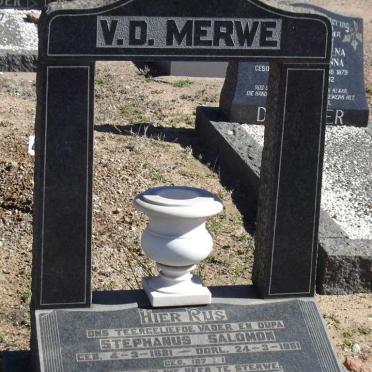 MERWE Stephanus Salomon, v.d. 1881-1961