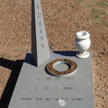 BANK Danie, v.d. 1973-1980