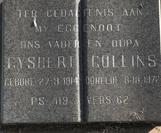 COLLINS Gysbert 1914-1972
