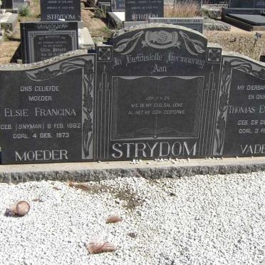 STRYDOM Thomas Engenatius 1878-1961 &amp; Elsie Francina SNYMAN 1882-1973