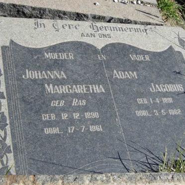 BEER Adam Jacobus, de 1891-1962 &amp; Johanna Margaretha RAS 1890-1961_2