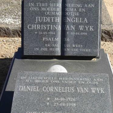 WYK Daniel Cornelius, van 1926-1995 :: VAN WYK Judith Engela 1904-1998