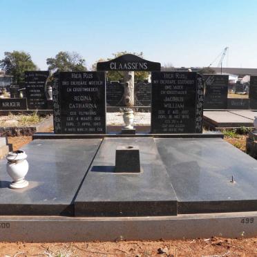 CLAASSENS Jacobus William 1897-1978 & Regina Catharina KLYNHANS 1901-1983