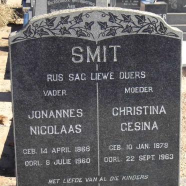 SMIT Johannes Nicolaas 1866-1960 &amp; Christina Gesina 1878-1963