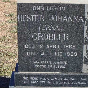 GROBLER Hester Johanna 1969-1969
