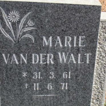 WALT Marie, van der 1961-1971
