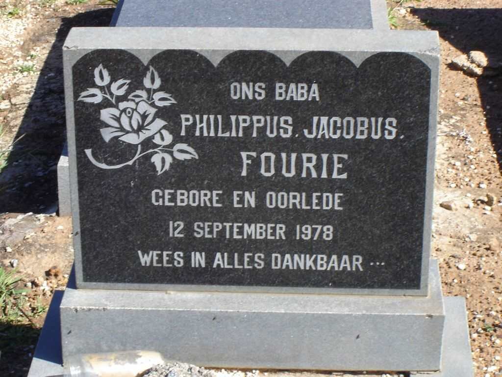 FOURIE Philippus Jacobus -1978