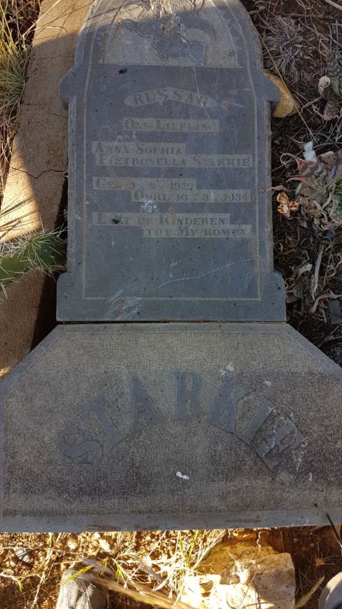 STARKIE Anna Sophia Pietronella 1929-1934