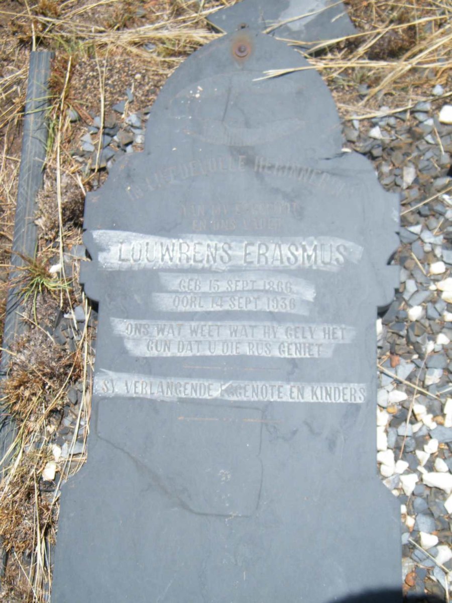 ERASMUS Louwrens 1866-1936