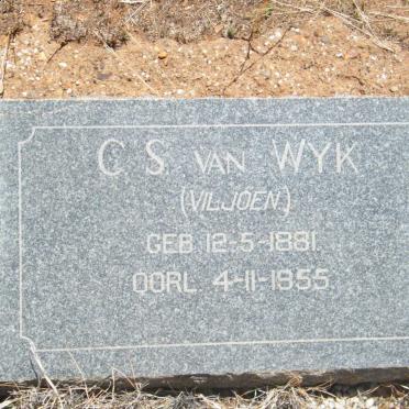 WYK C.S., van nee VILJOEN 1881-1955