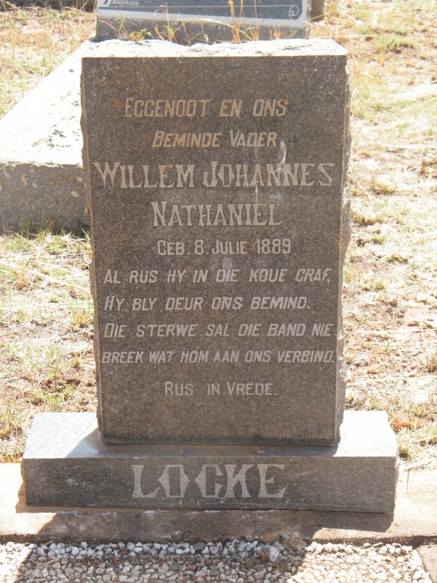 LOCKE Willem Johannes Nathaniel 1889-