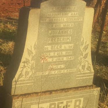 BEER Johannes Frederik, de 1880-1947