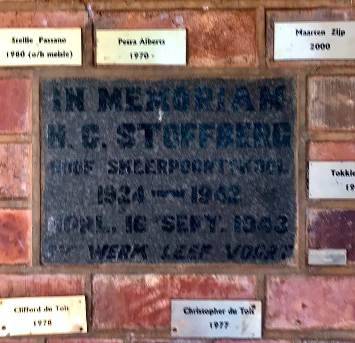 STOFFBERG H.C. -1943