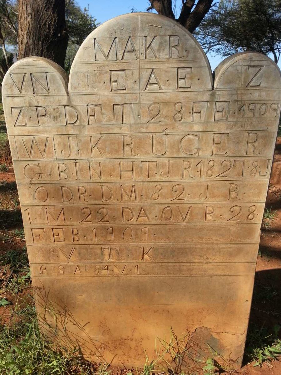 KRUGER W.J. 1827-1909