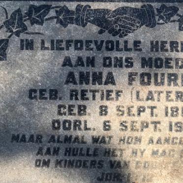 FOURIE Anna voorheen KOK nee RETIEF 1866-1957