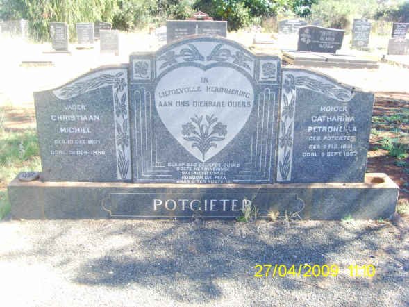 POTGIETER Christiaan Michiel &amp; Catharina Petronella POTGIETER