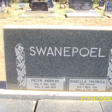 SWANEPOEL Pieter Andreas &amp; Isabella Fredrica FOUCHE