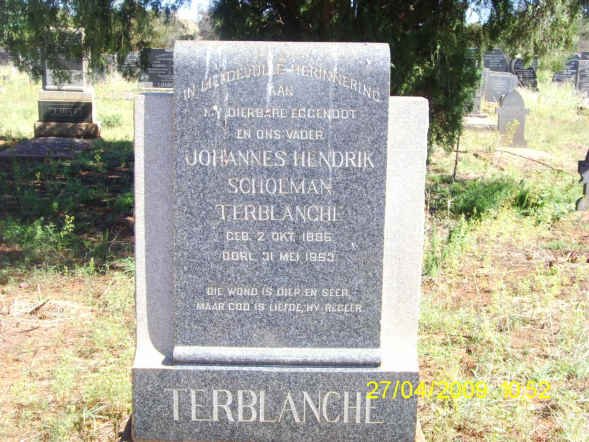 TERBLANCHE Johannes Hendrik Schoeman 18??-19??