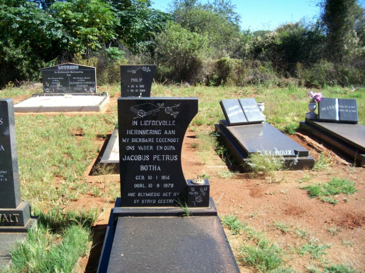 BOTHA Jacobus Petrus 1914-1979