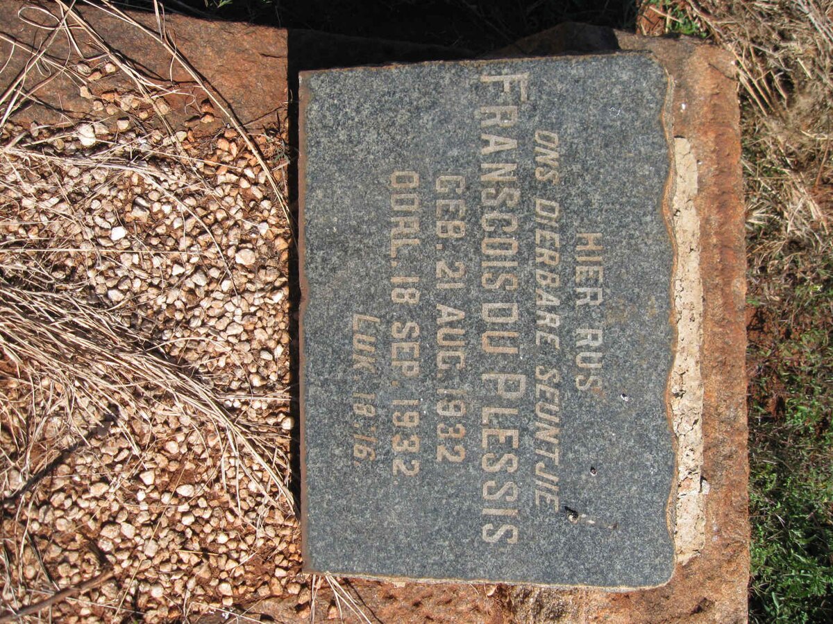 PLESSIS Franscois, du 1932-1932