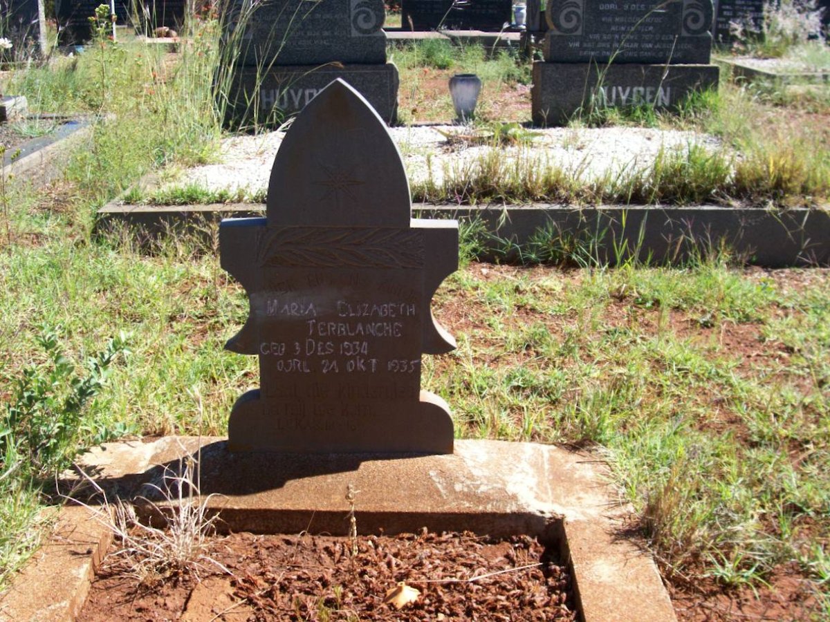 TERBLANCHE Maria Elizabeth 1934-1935