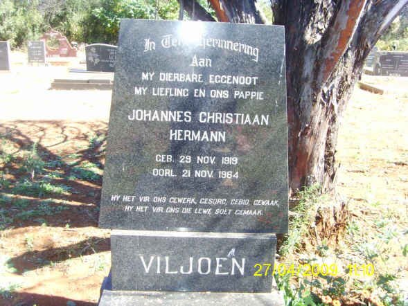 VILJOEN Johannes Christiaan Hermann 1919-19?4