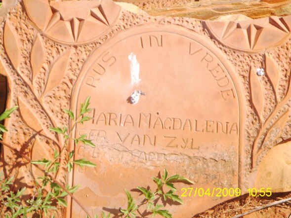 ? Maria Magdalena nee VAN ZYL