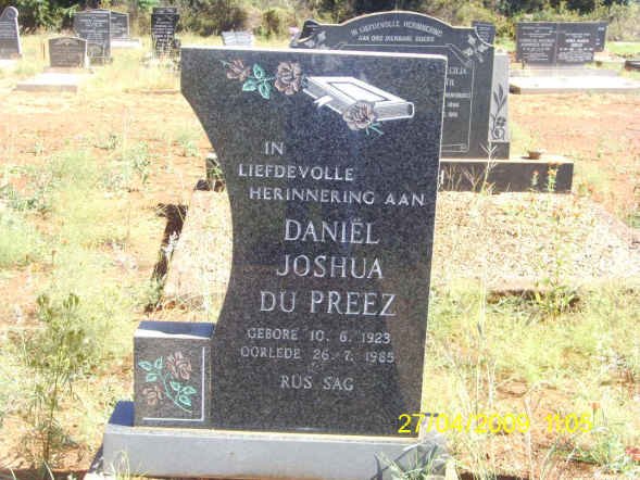 PREEZ Daniël Joshua, du 1923-1985