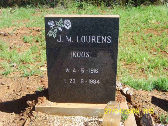 LOURENS J.M. 1916-1984