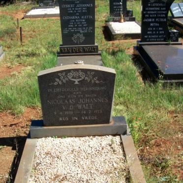WALT Nicolaas Johannes, v.d. 1939-1973