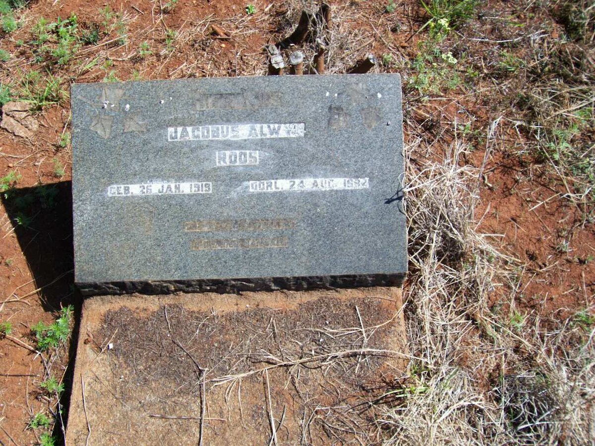 ROOS Jacobus Alwyn 1919-19??