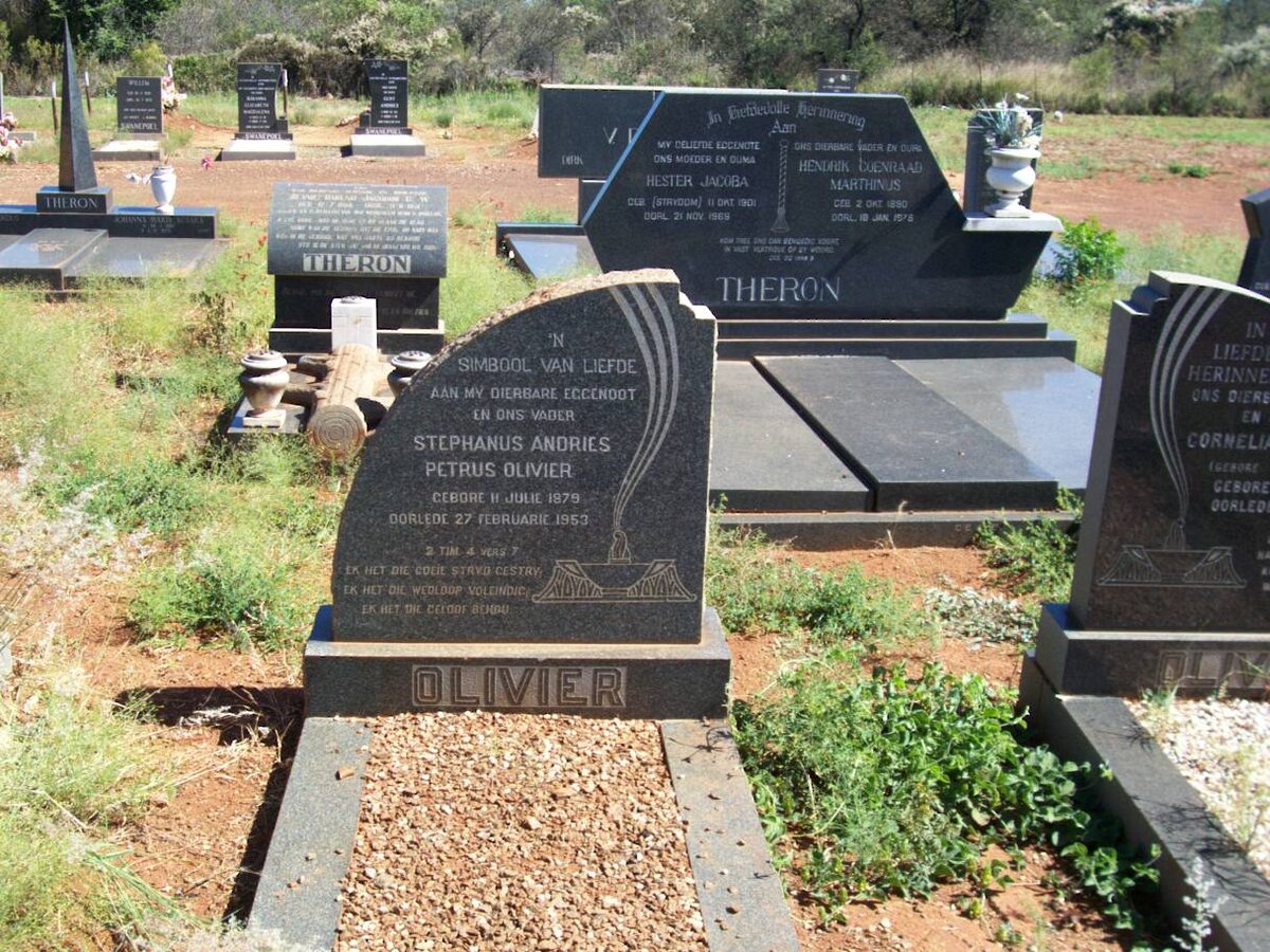 OLIVIER Stephanus Andries Petrus 1879-1953