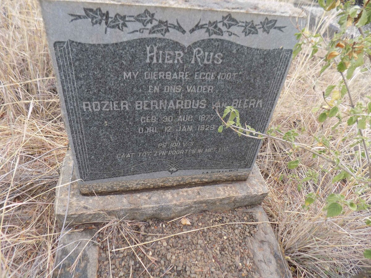 BLERK Rozier Bernardus, van 1877-1929