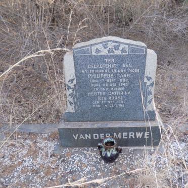 MERWE Philippus Carel, van der 1886-1943 &amp; Hester Cathrina ROOS 1892-1921