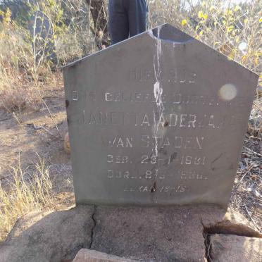 STADEN Janetta Aderjana, van 1931-1936