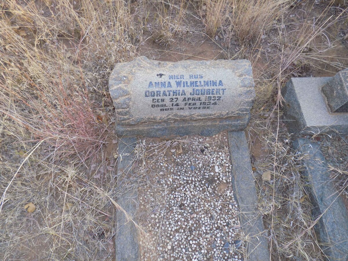 JOUBERT Anna Wilhelmina Dorathia 1932-1934