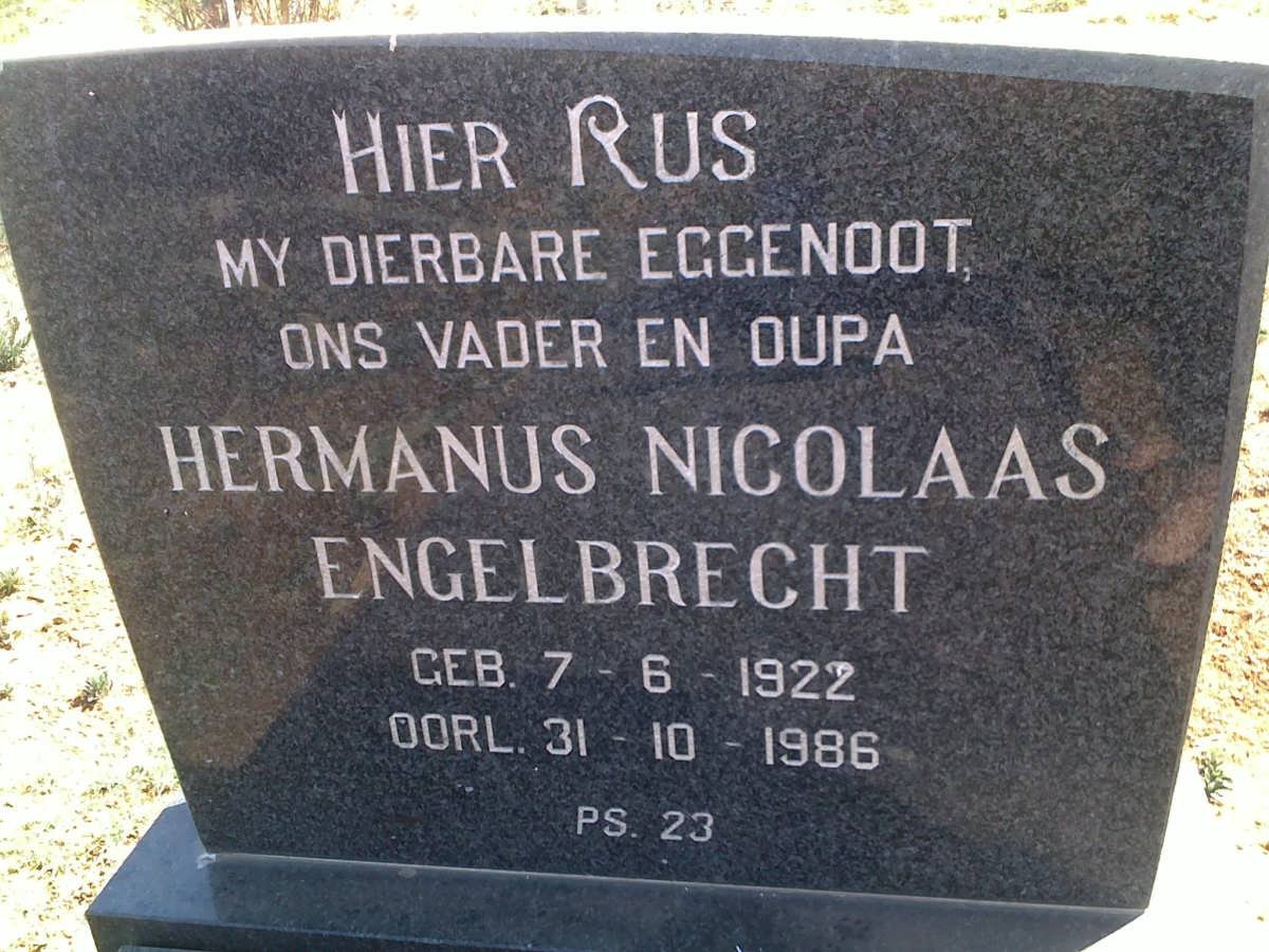 ENGELBRECHT Hermanus Nicolaas 1922-1986