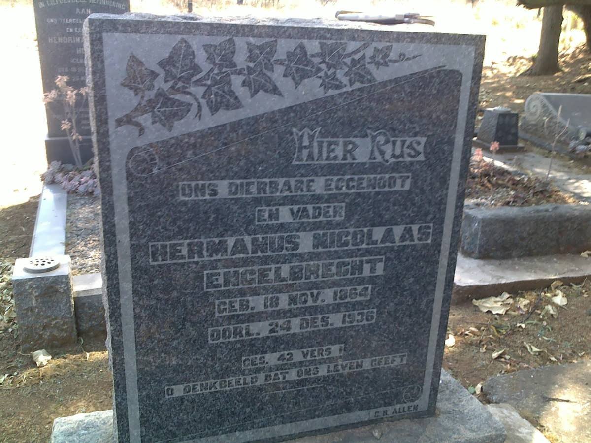 ENGELBRECHT Hermanus Nicolaas 1864-1936