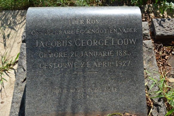 LOUW Jacobus George 1886-1927