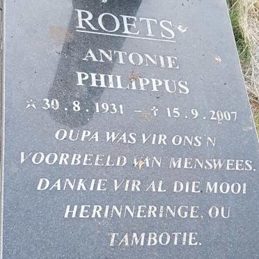 ROETS Antonie Philippus 1931-2007