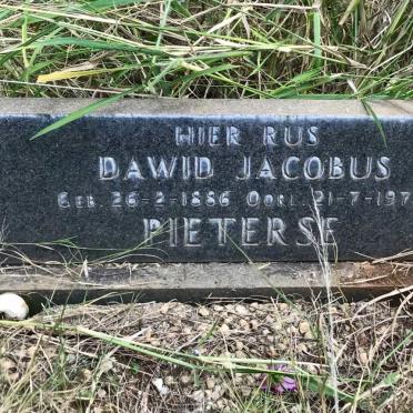 PIETERSE Dawid Jacobus 1886-1972