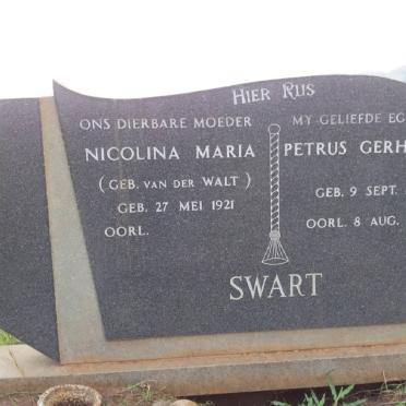 SWART Petrus Gerhardus 1918-1975 &amp; Nicolina Maria VAN DER WALT 1921-
