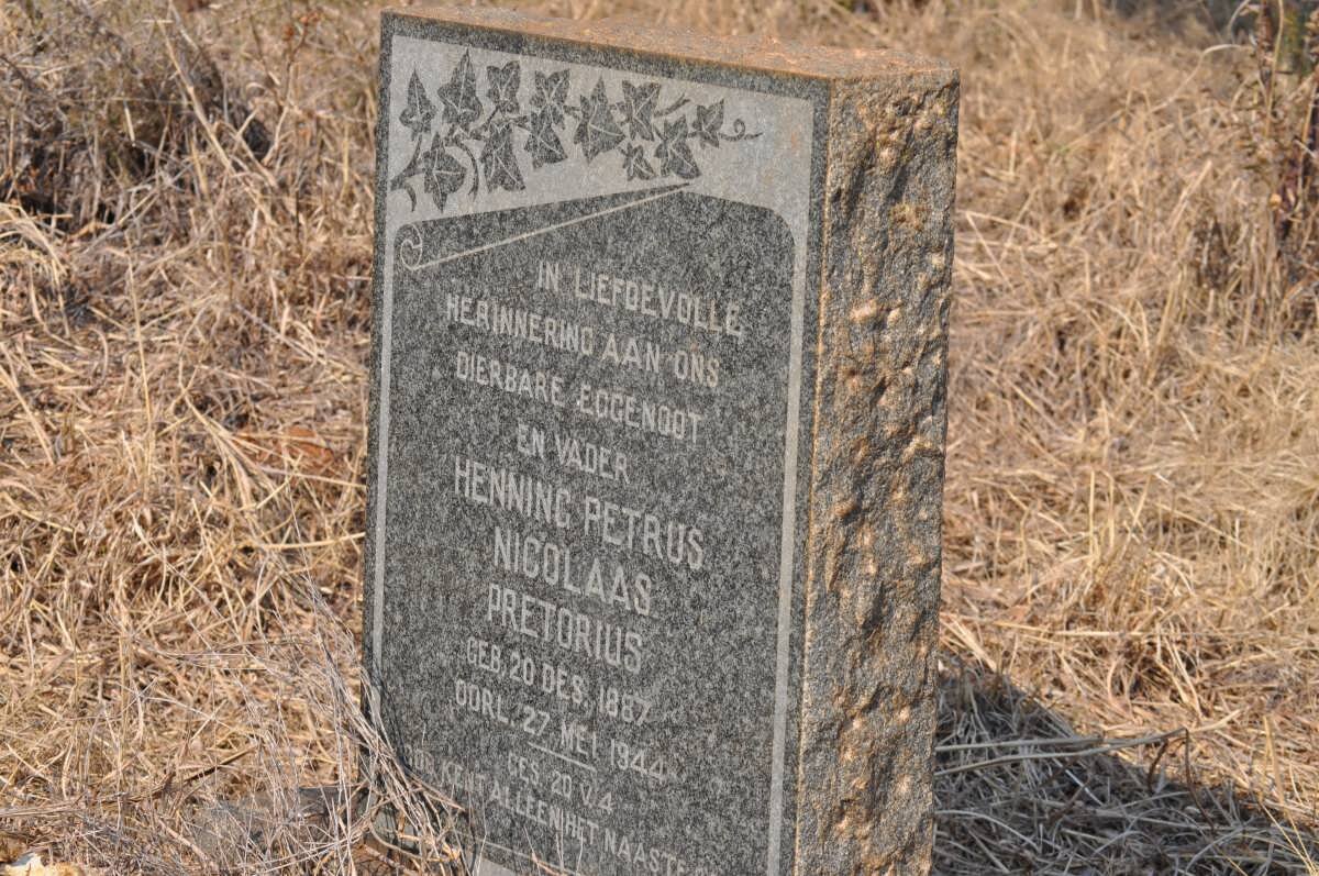 PRETORIUS Henning Petrus Nicolaas 1887-1944