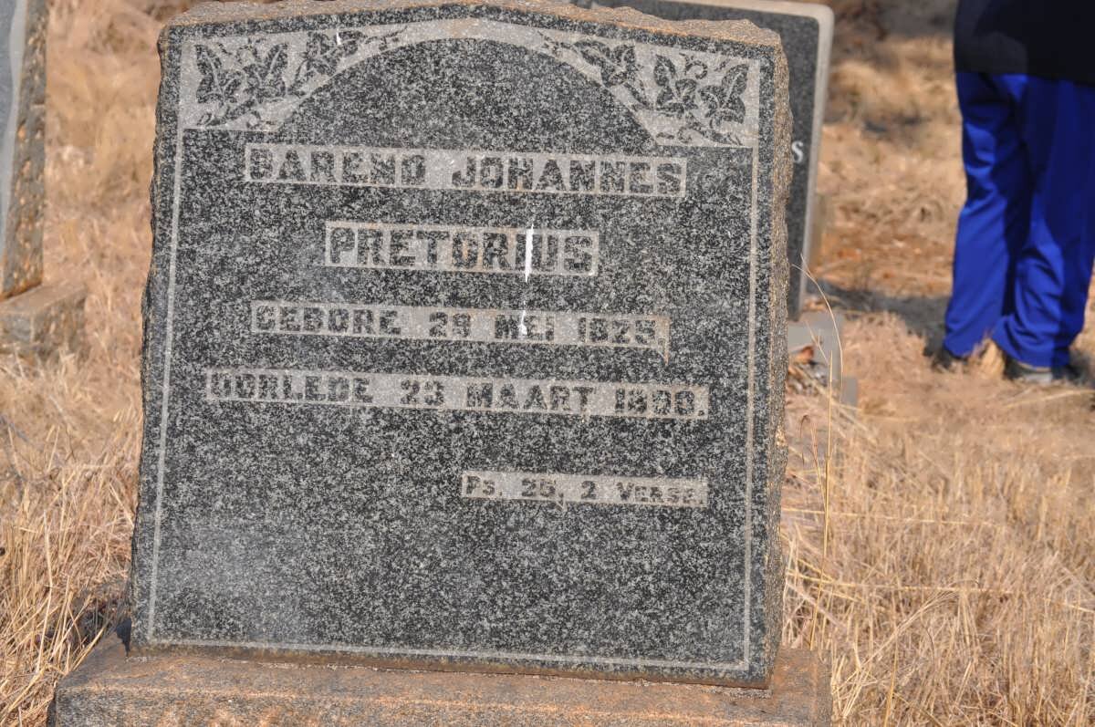 PRETORIUS Barend Johannes 1825-1898