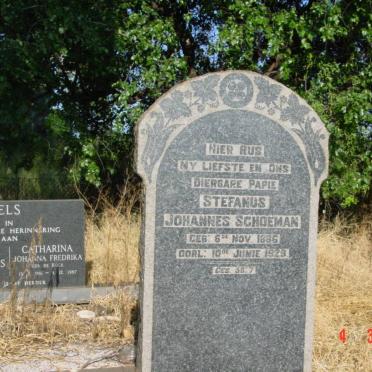 SCHOEMAN Stefanus Johannes 1886-1929