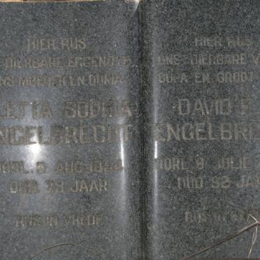 ENGELBRECHT David F.S. -1970 &amp; Aletta Sophia -1954