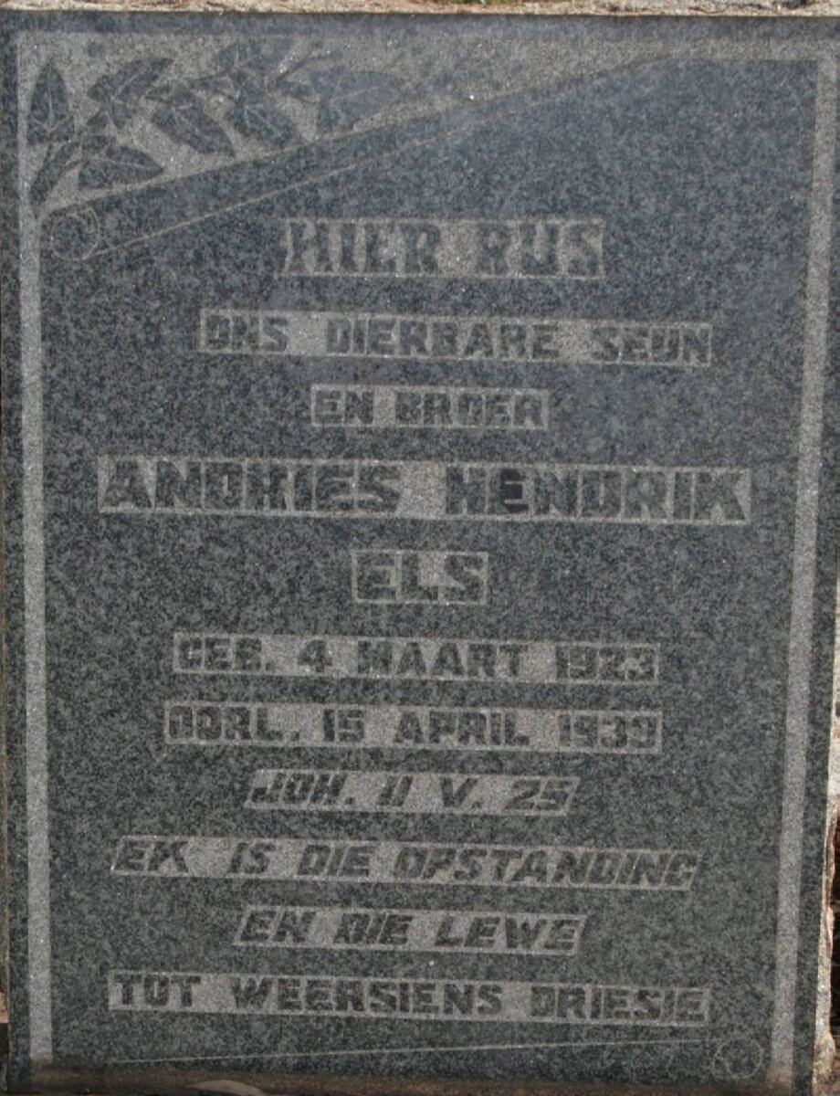 ELS Andries Hendrik 1923-2939
