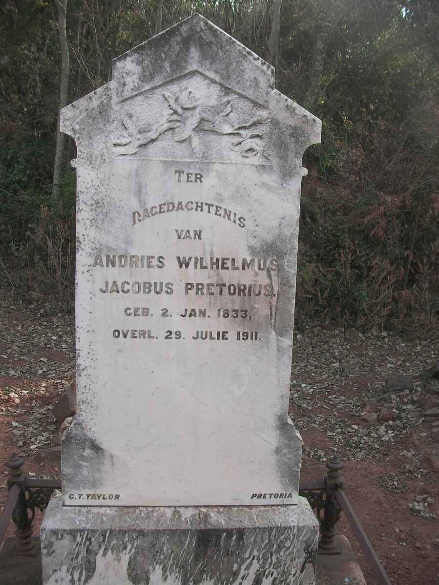 PRETORIUS Andries Wilhelmus 1833-1911