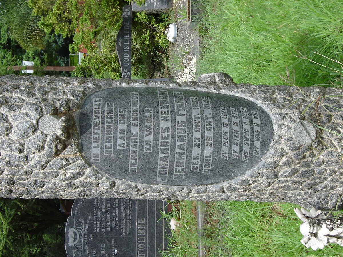 FOURIE Johannes Hendrik Hermanus 1892-1946